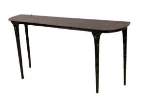 Console "Mineral" - Acier Oxydé - Fer Texturé - Création Designer