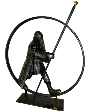 Accueil sculpture pèlerin mage oeuvre forfe